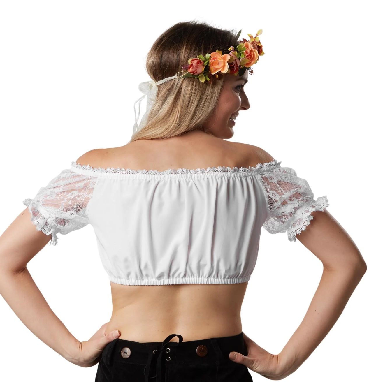 Costumi: neue Dirndlbluse Grösse XXL in weiss – Nuovo (secondo la descrizione) da Necker venduto da liq24 2