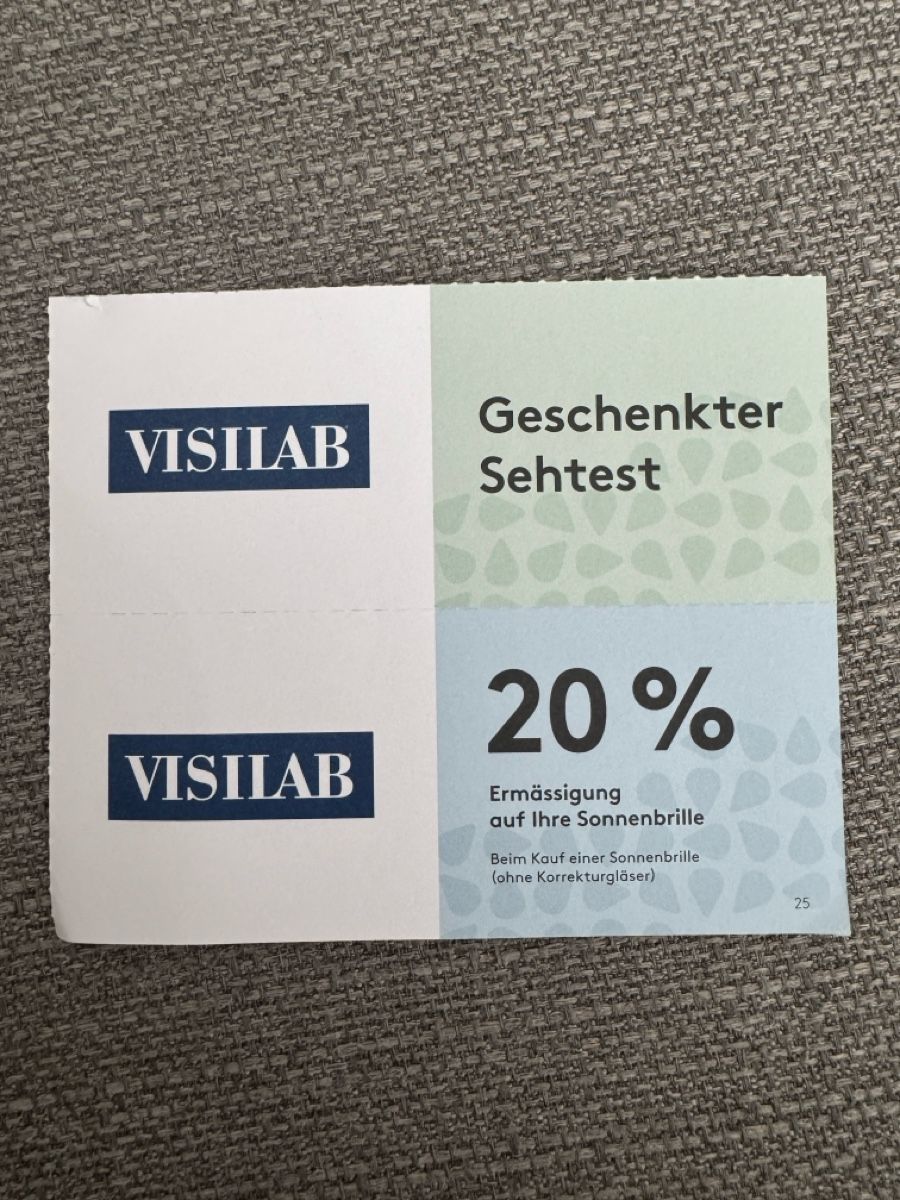 Gutscheine: VISILAB Rabatt | Zugerland – Neu und originalverpackt aus Sins von sum_lv6d