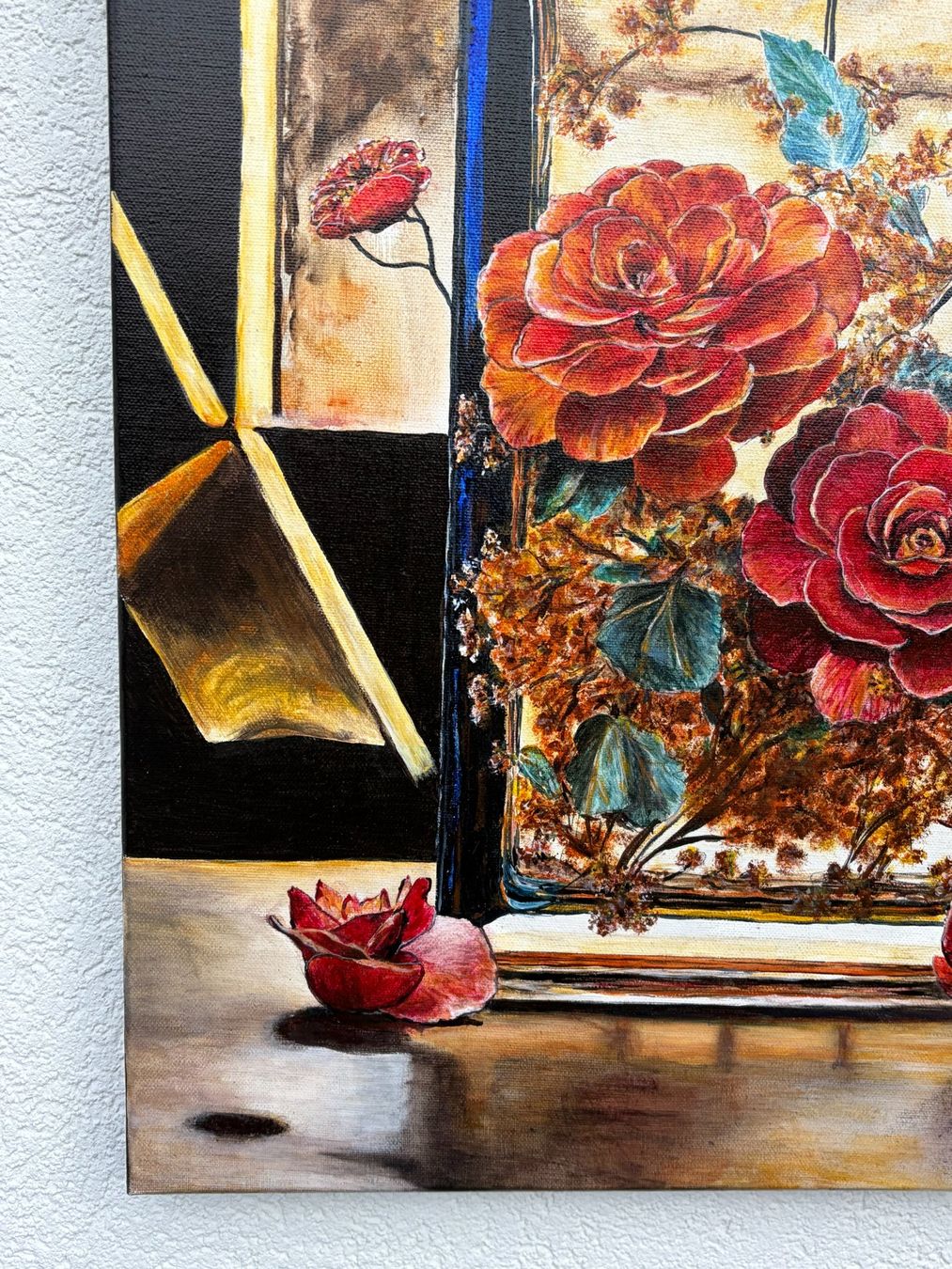 Dipinti: Acryl Gemälde Blumen 50x70 cm – Usato da Boll venduto da NRie 4