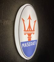 MASERATI LED Leuchtreklame Vintage Style