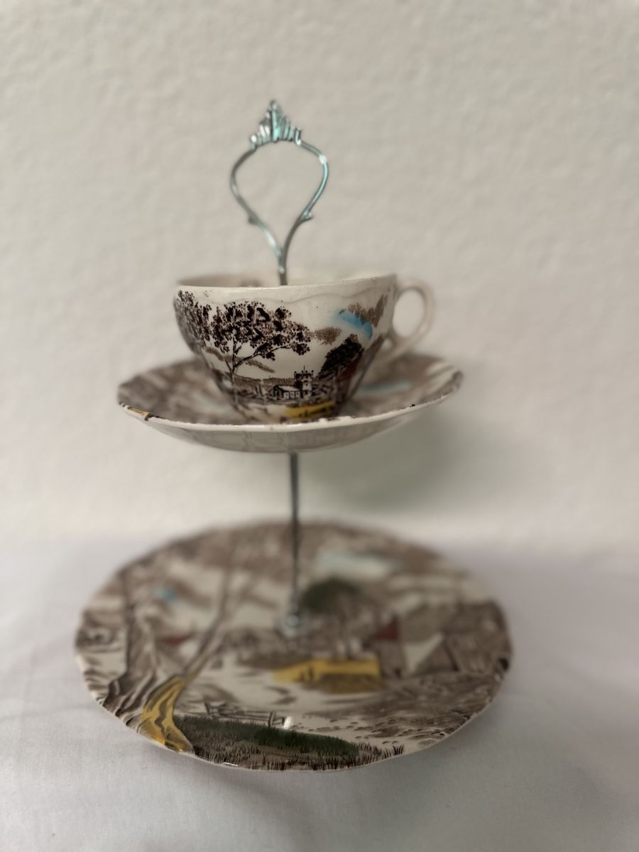 Alle Dekorationen: Etagere 2-stufig Keramik Vintage – Neu (gemäss Beschreibung) aus Krauchthal von Kiddy32