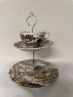 Etagere 2-stufig Keramik Vintage
