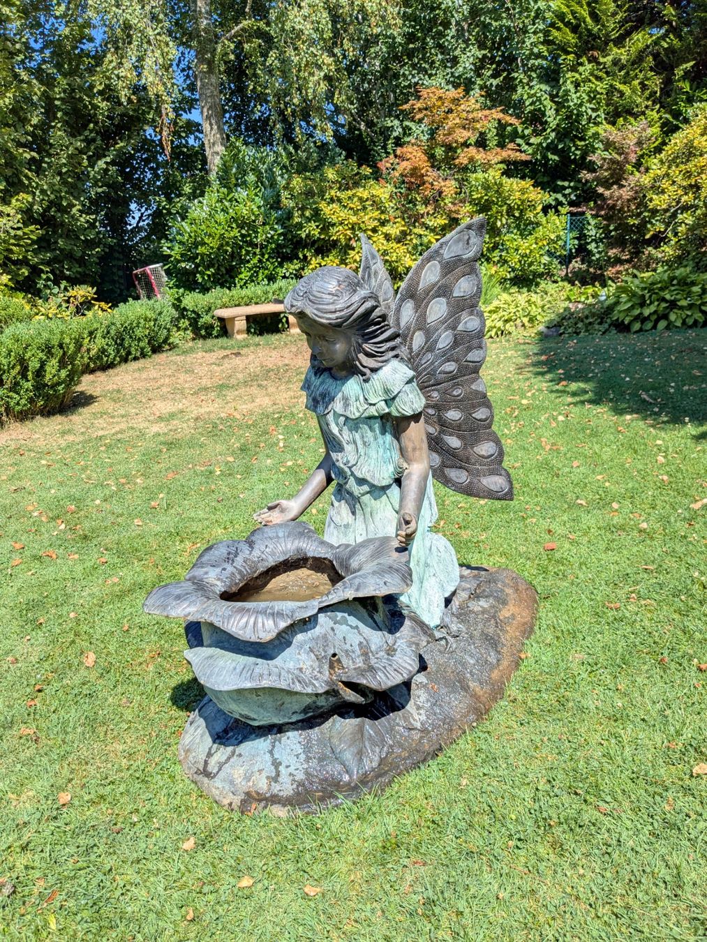 Stagni & Fontane ornamentali: Bronze Brunnen Engel Figur – Usato da Giffers venduto da agu25 4