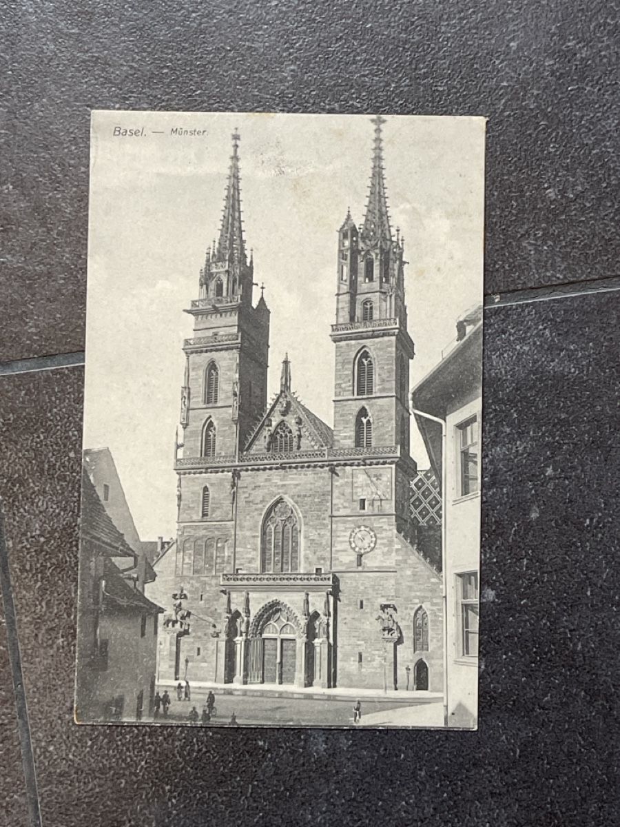 Ansichtskarten: Ansichtskarte Basel Münster 1907 – Gebraucht aus Strengelbach von Aschatan5