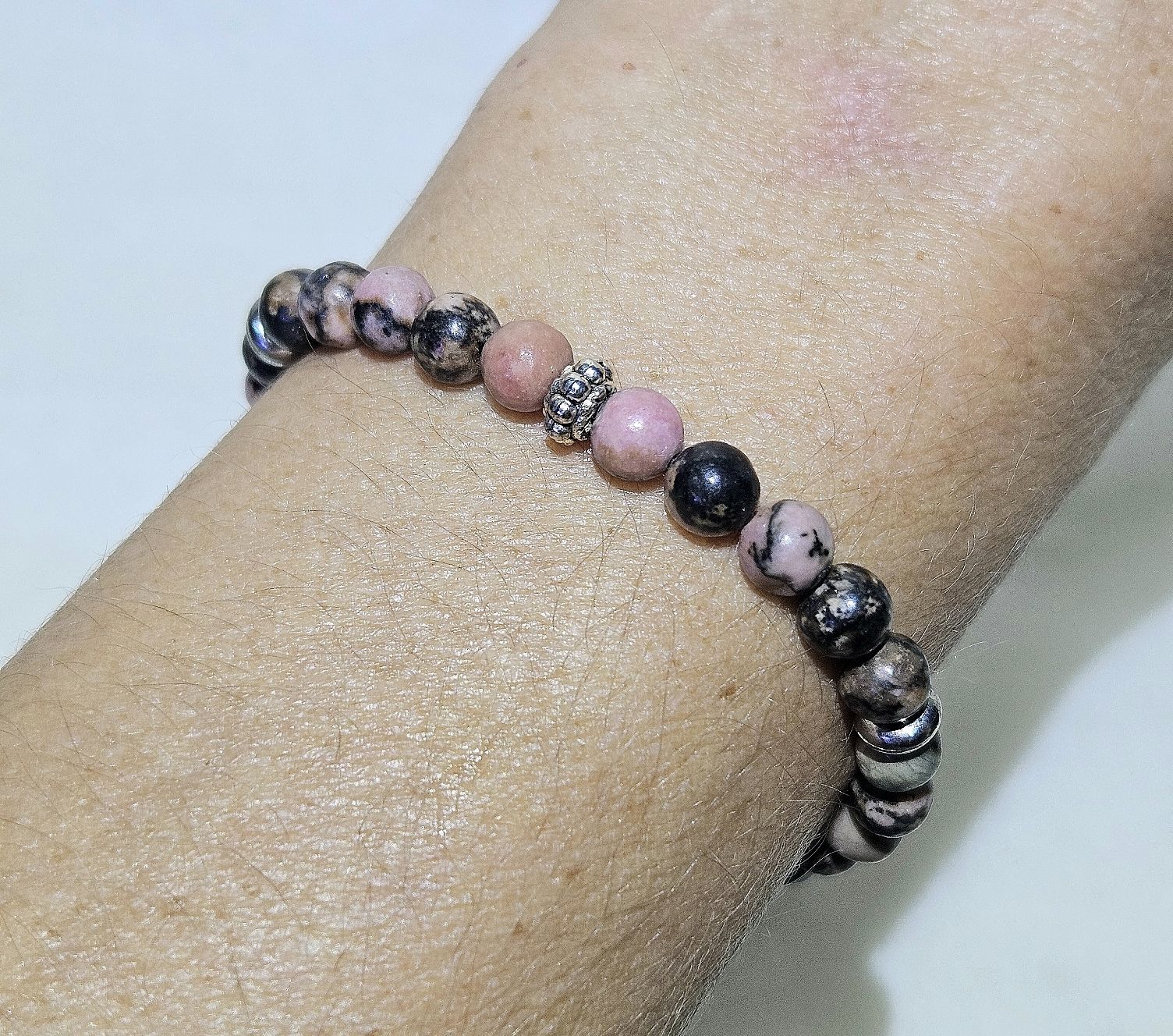 Armbänder & -reifen: Rhodonit-Kugel Armk. - Spendenaktion – Neu (gemäss Beschreibung) aus Unterkulm von Nachtigall 1