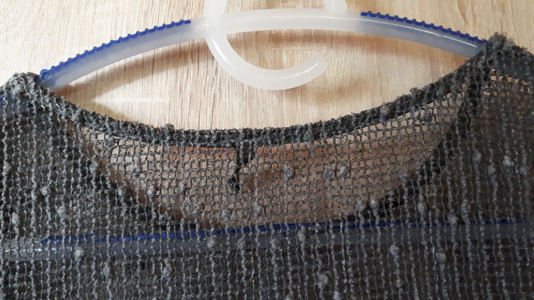 Tuniche: Edles Sommer-Tunika mit Glitzer,  Grau, Mesh-Optik – Usato da Plagne venduto da Reticulum01 1