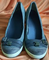 CUBE Keilabsatz Ballerina "Jeans" Gr. 39