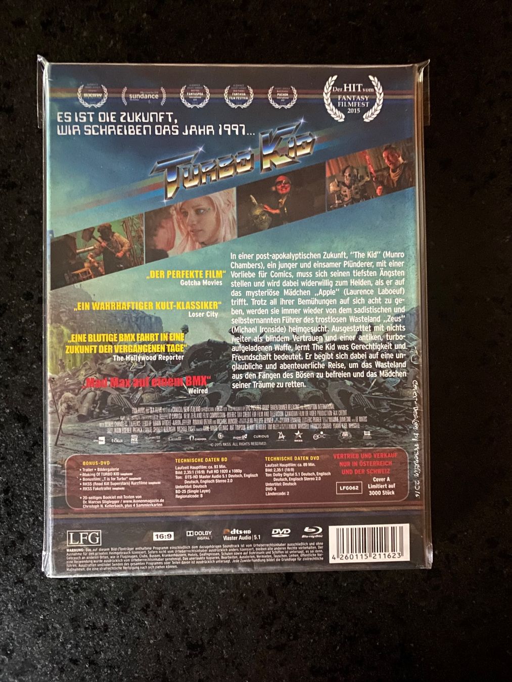 Tutti i DVDs: Turbo Kid Mediabook Blu-ray + DVD OVP – Nuovo e nell'imballaggio originale da Schmitten FR venduto da FilmRarities 1
