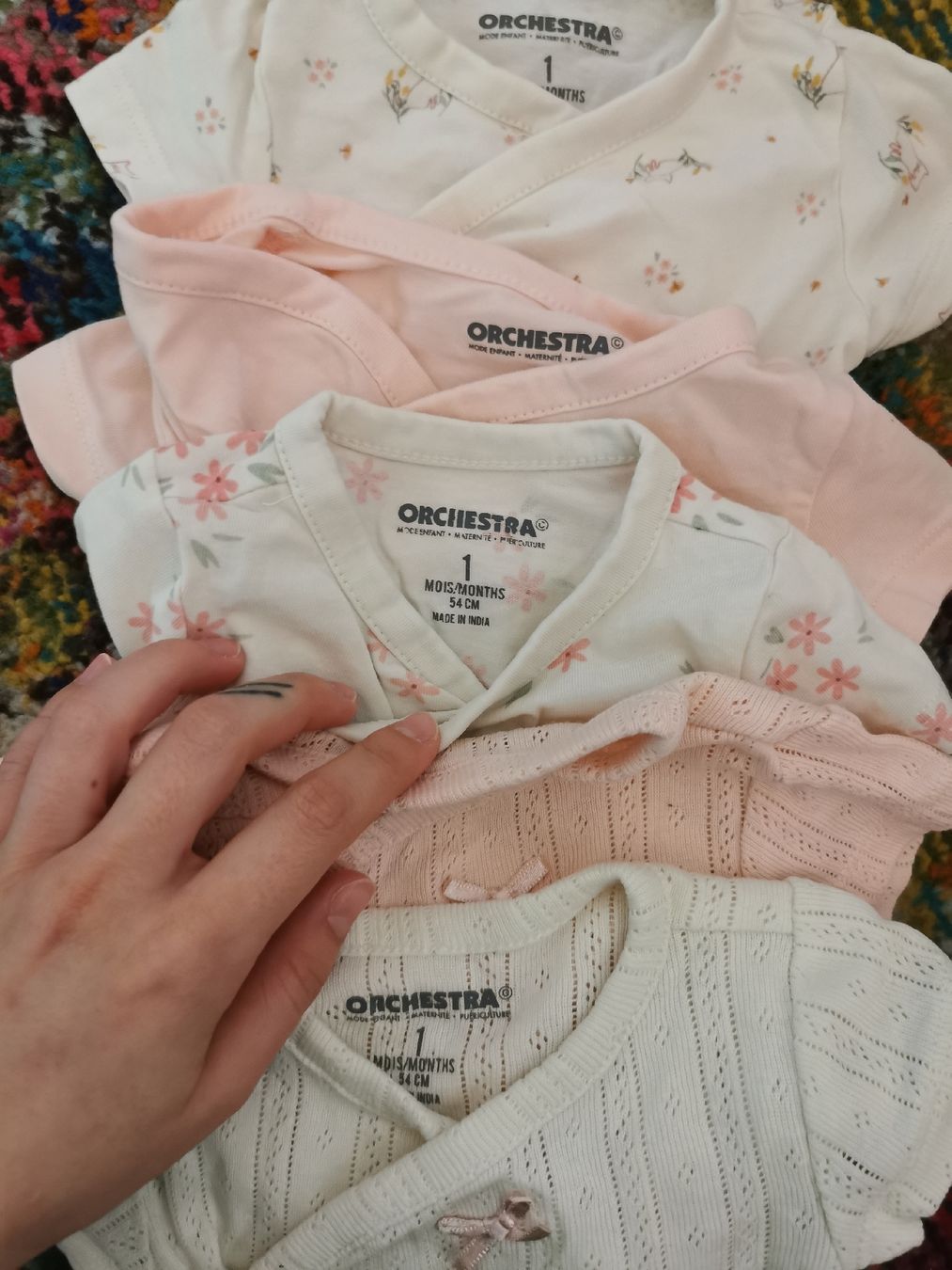 Lotti & Set di vestiti: Lot de 5 body manche courte ORCHESTRA – Nuovo (secondo la descrizione) da Genève venduto da Loloana 1