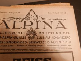 8 Stück Zeitschrift  Alpina von 1923