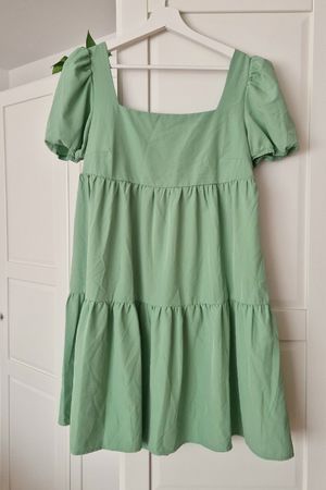 Grünes Sommerkleid Minikleid, Urban Threads, Gr. S
