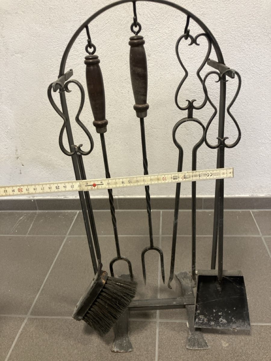 Set di posate: Grill grillzange grillbesteck antik – Usato da Oberaach venduto da soda05 2