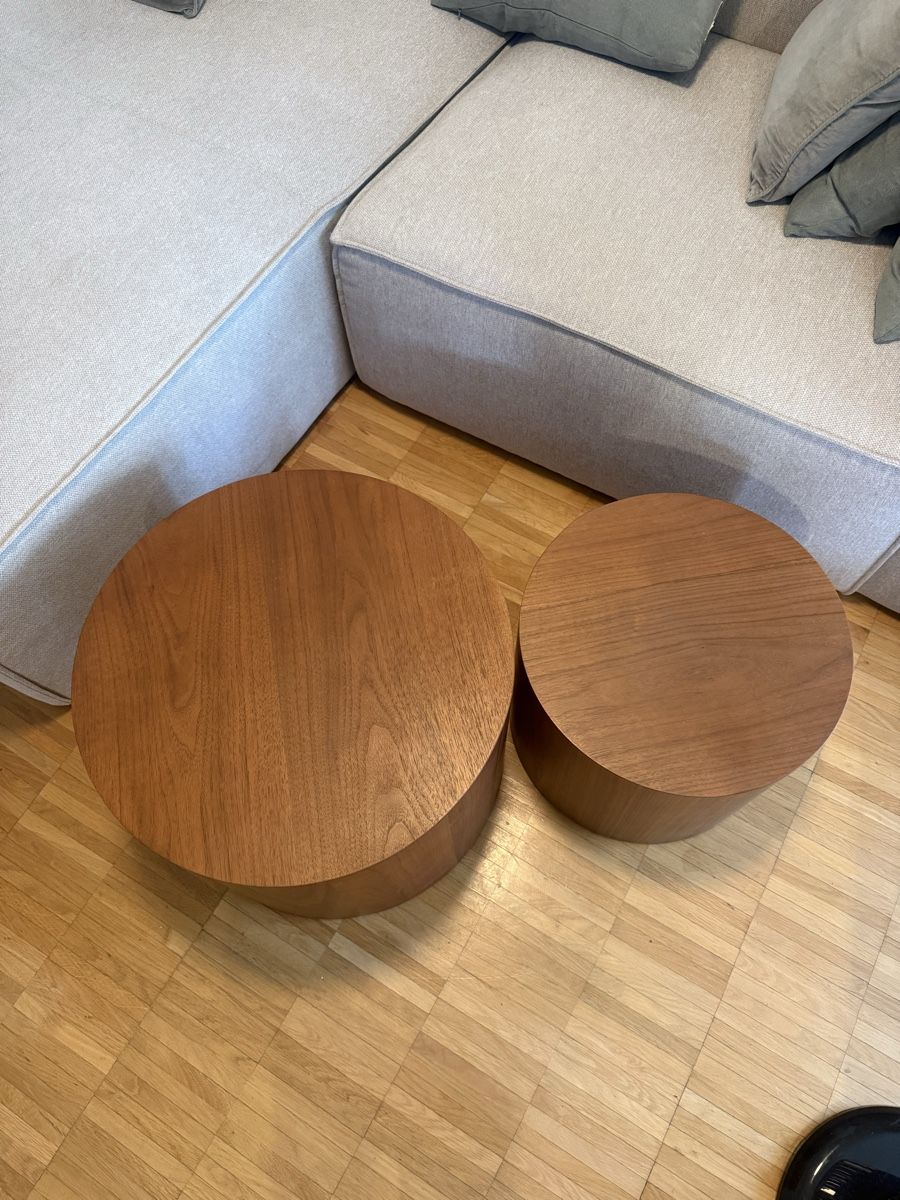 Tables de nuit: Round Nesting Coffee Tables Wood Set – Neuf (Voir description) à Zürich par alv_8v9b