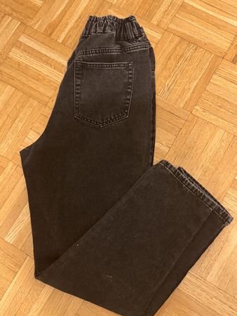 Jean noir taille haute élastique - taille 38