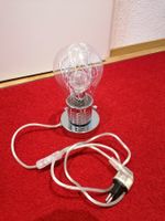 Deko Tischlampe Edelstahl Optik