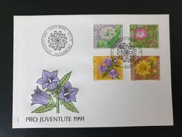Ersttagsumschlag Schweiz 1991