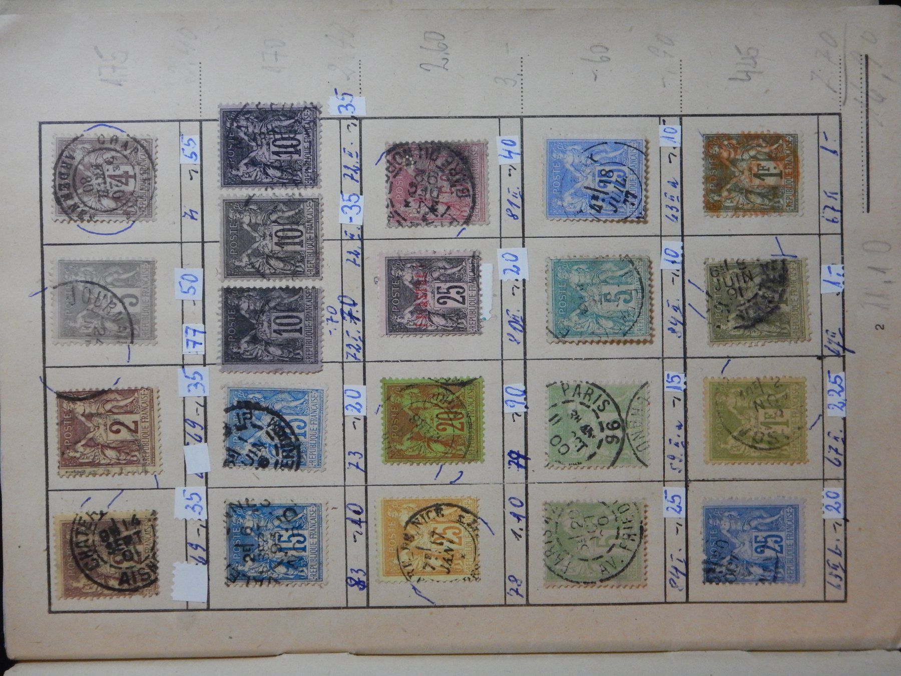 Alle Briefmarken: Frankreich Sammlung ab Klassik – Gebraucht aus Zürich von Muehlekauf 1