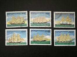 Benin 799-804 Segelschiffe 1996 gest. (D182)