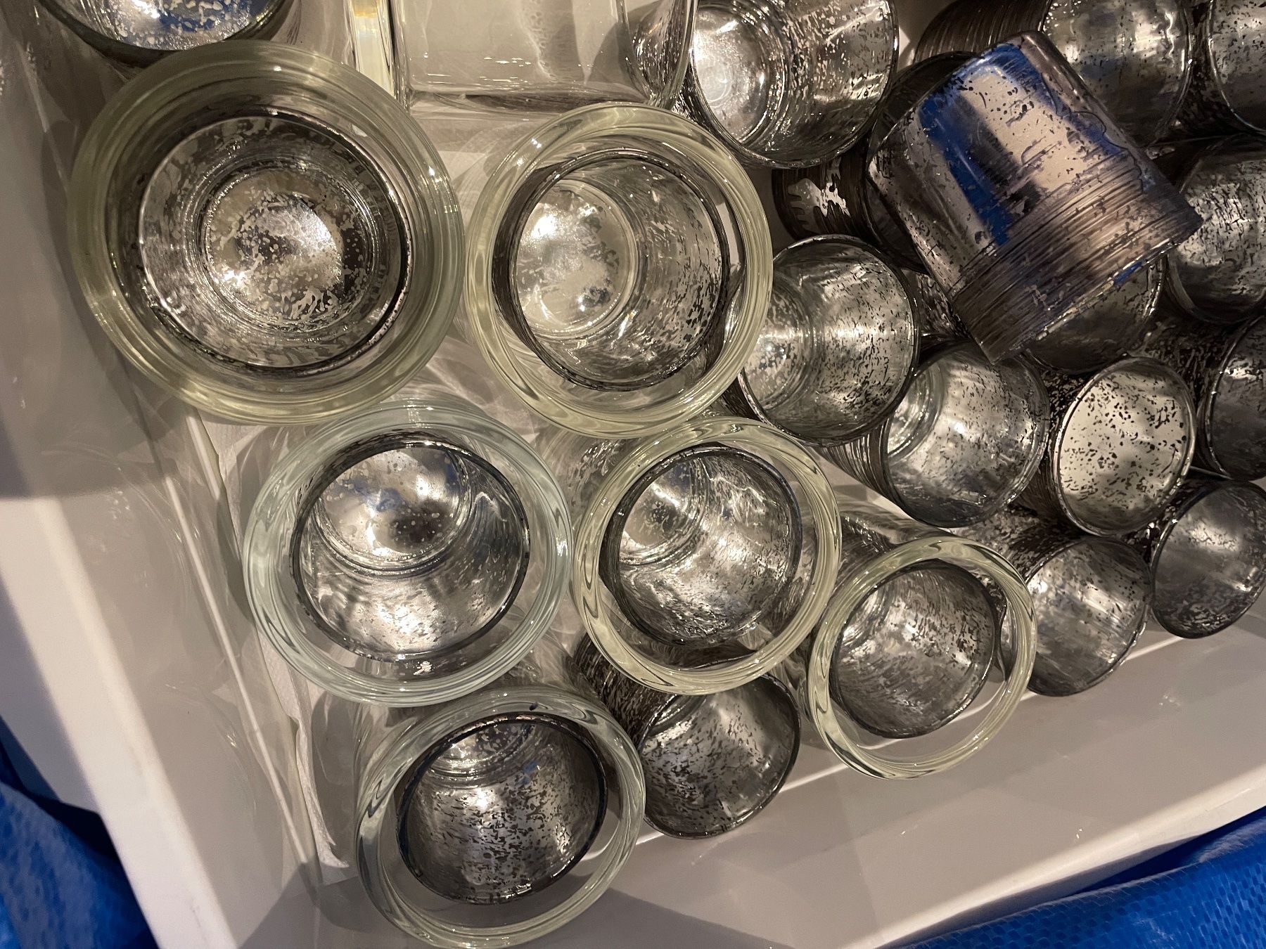Toutes les décorations: Gastrobedarf Teelichthalter und Windlichter, silberfarben! – D'occasion à Volketswil par rubin74 5