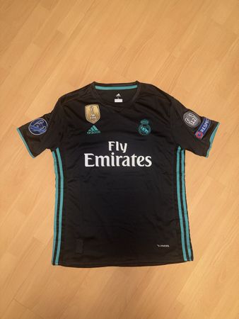 Schwarz-grünes Fussball-Trikot von Real Madrid Grösse L