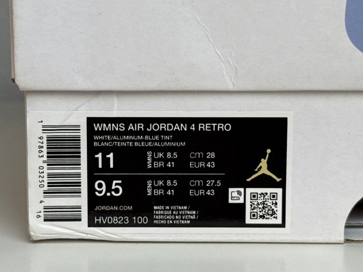 Jordan Scarpe da uomo: Jordan 4 Retro Forget Me Not gr 43 – Nuovo e nell'imballaggio originale da Muhen venduto da mauyo 8