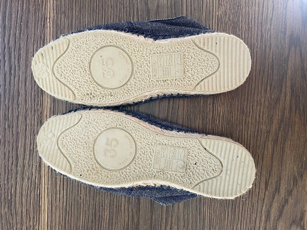Scarpe per ragazzi: Neue Espadrilles in Dunkelblau in Gr. 35 – Nuovo (secondo la descrizione) da Muri b. Bern venduto da dindlerothler 1