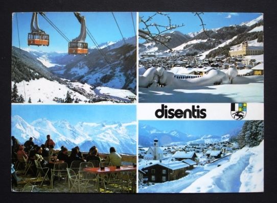 Cartoline postali: DISENTIS Luftseilbahn Caischavedra – Usato da Jona venduto da philajona