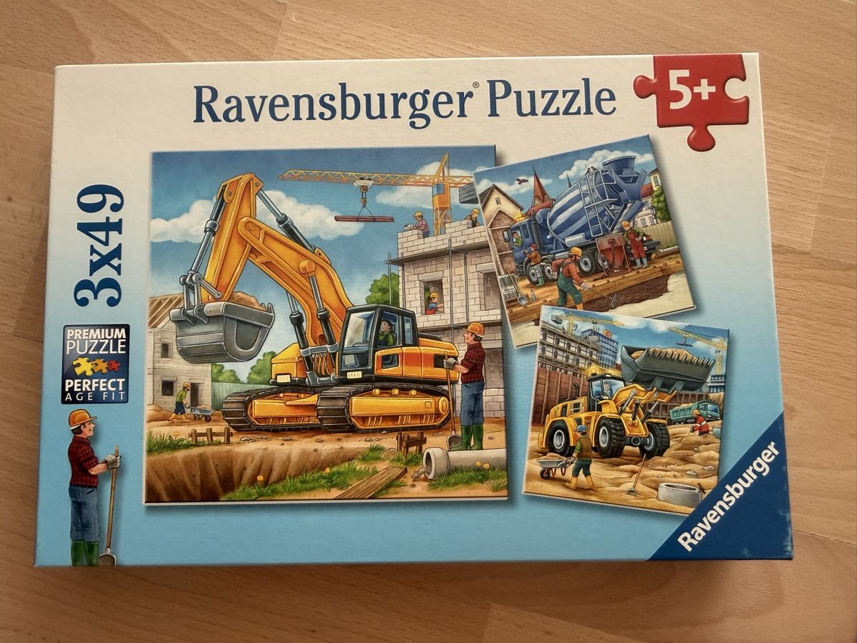 Ravensburger Puzzles: Ravensburger Puzzle 3x49 Baustelle – D'occasion à St. Gallen par gat_kp29