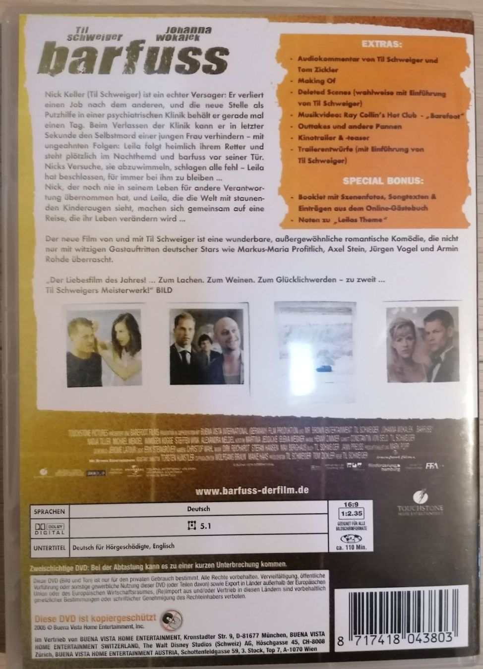 Tutti i DVDs: Barfuss - Wie weit gehst du ? DVD – Usato da Oberurnen venduto da mackrokodile 1