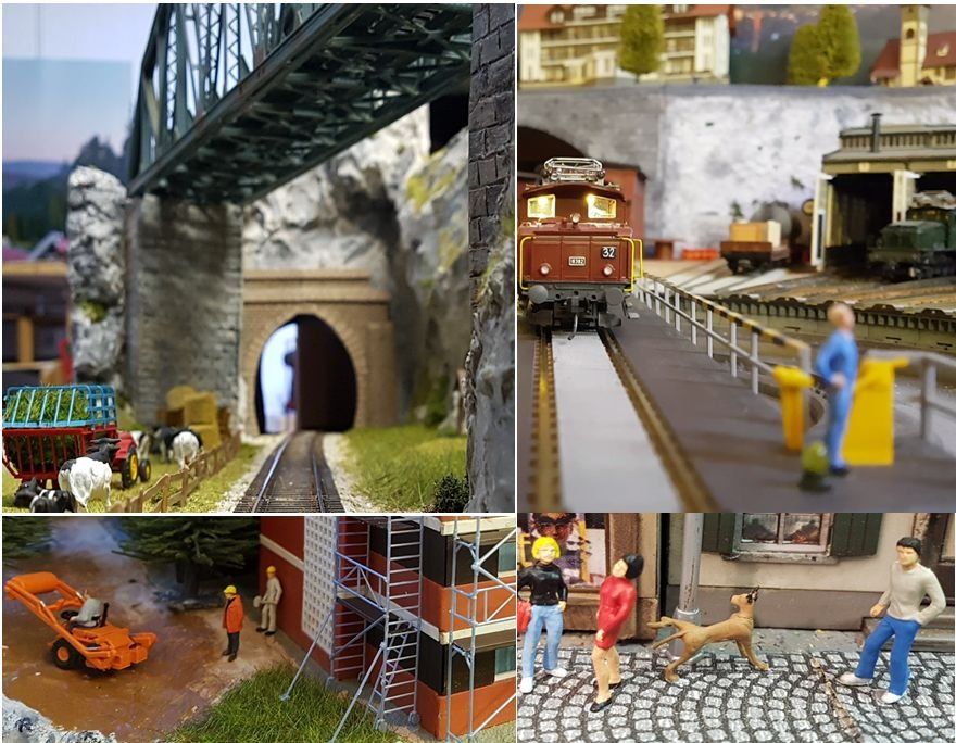 Hag Modelleisenbahnen: Anlage mit Rollmaterial, Weichen, Landschaft, volldigital – Gebraucht aus Fehraltorf von snoopydoopy 9