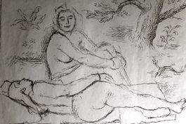 ALEXANDRE BLANCHET (Swiss 1882-1961) Liegender Akt, um 1940
