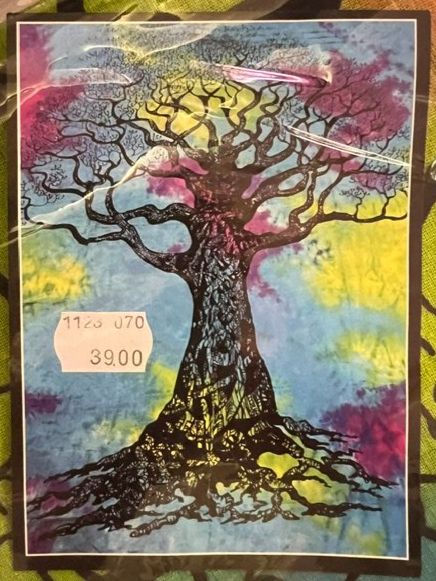 Biancheria da letto: Bett- oder Wandtuch 210 x 240cm, Baumwolle, Motiv Baum – Nuovo e nell'imballaggio originale da Buchs SG venduto da Pocolocoli