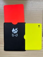 Fussball Schiedsrichter Kartenetui + Notizblock Schirikarten