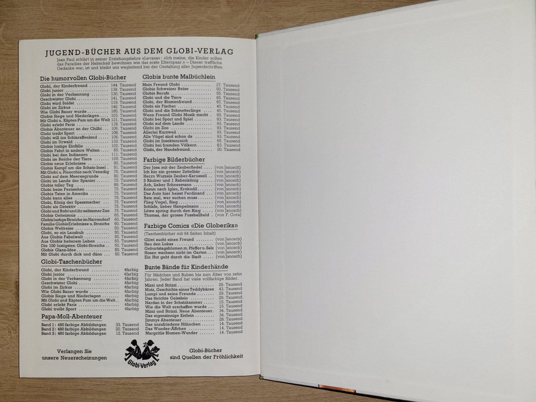 Bücher: Mit Globi durch dick und dünn, 1. Auflage 1976 – Gebraucht aus Niederuzwil von 333x333 4