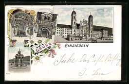 Litho Einsiedeln, Kloster, Gnadenkapelle