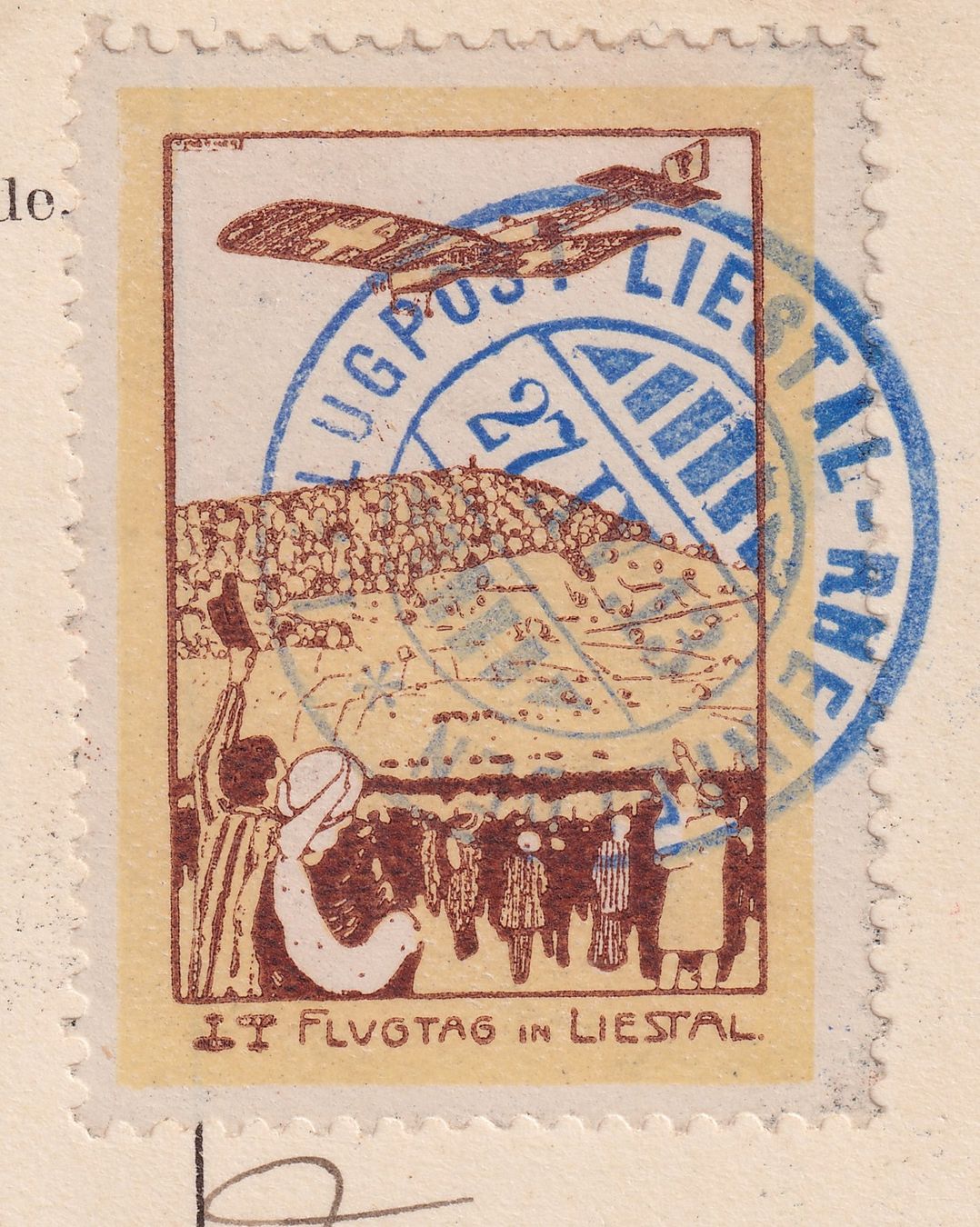 Tutti i francobolli: LIESTAL, Pionier-Vorläufer-Karte: VIII.Pf.2 +Plattenfehler – Usato da Sursee venduto da Luzernerraute 1