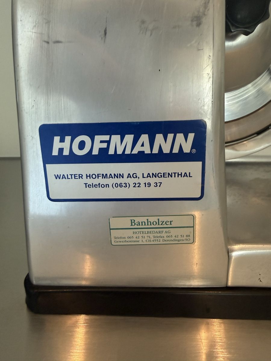 Cuisines complètes: Schneidemaschine Hofmann Typ A 2502 gebraucht – D'occasion à Rümlang par Rluescher 1
