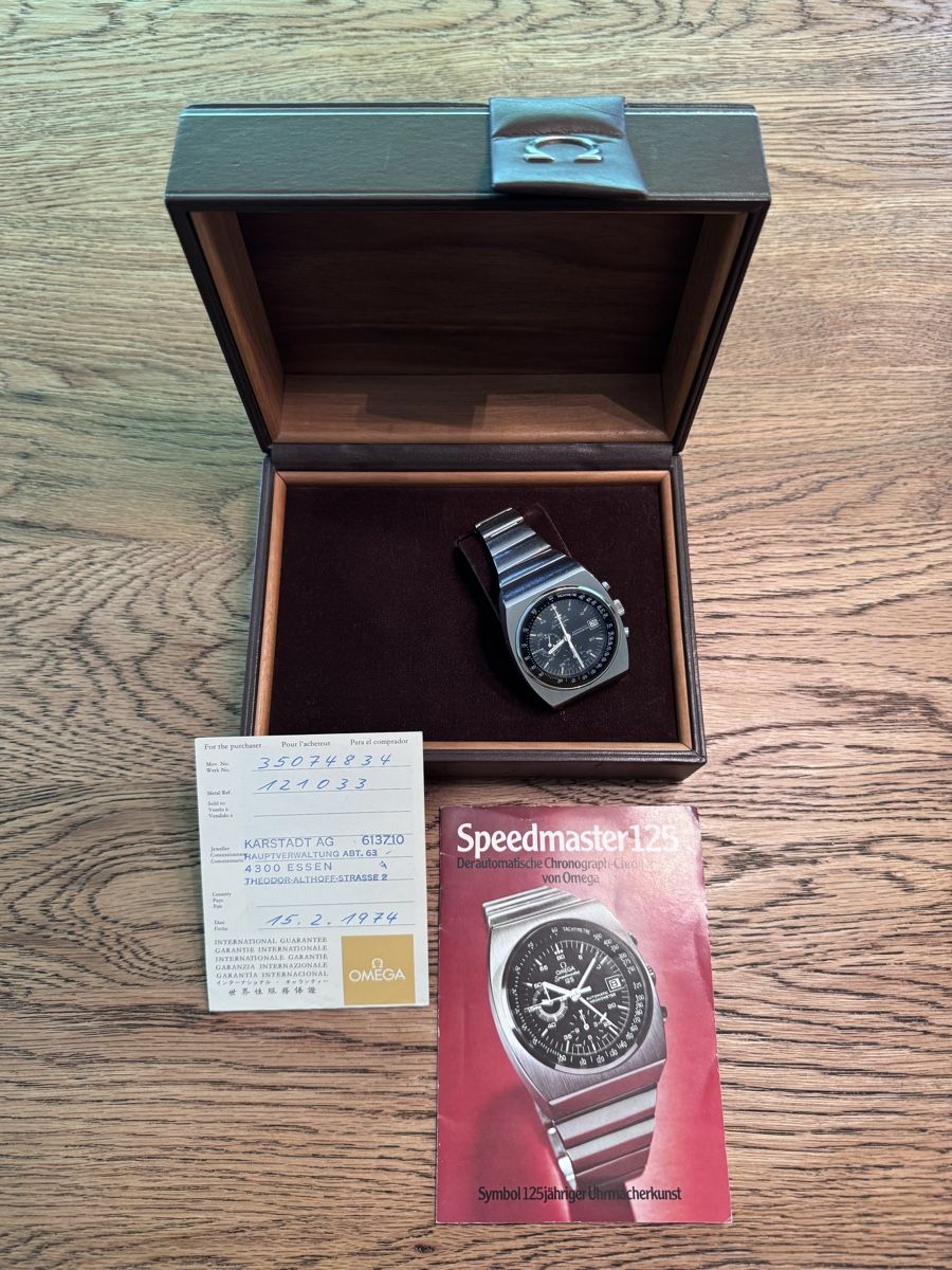 Omega Orologi: Legendäre Omega Jubiläums-SpeedMaster125 full set – Usato da Zürich venduto da zephir68 9