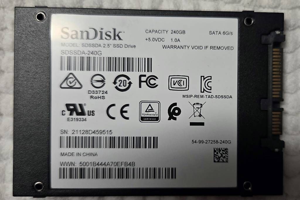 Harddisks: SanDisk SSD 240GB – Gebraucht aus Rudolfstetten von mmsj4 1
