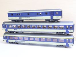 ROCO BLS 3 x Personenwagen Set H0 - Modern Top Modelle