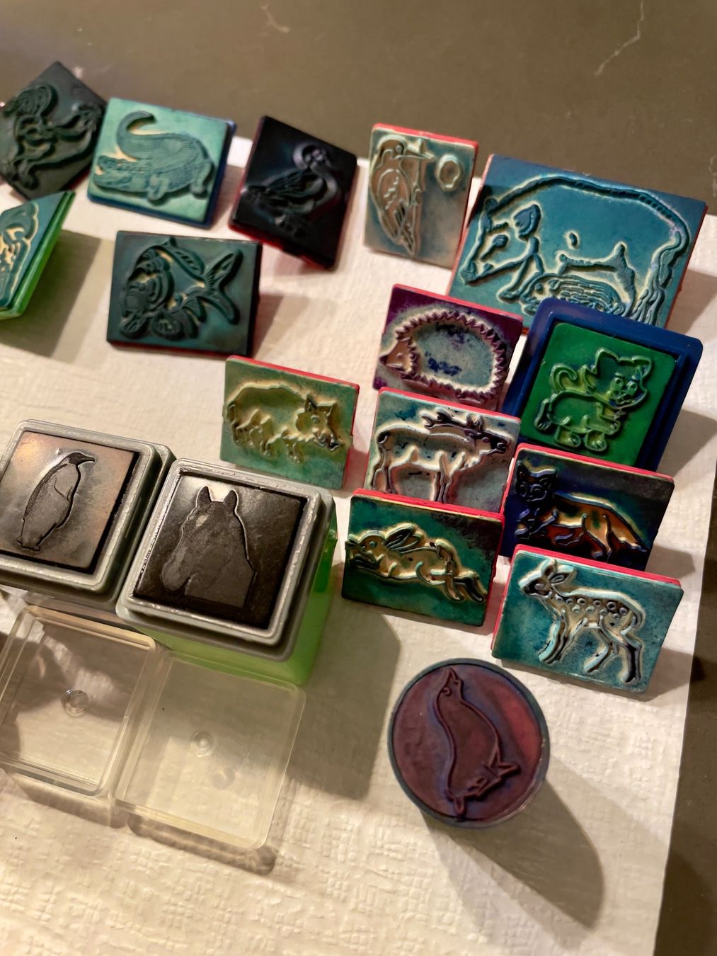 Stempel: Stempel Sammlung: Tiere, Smileys, Verschiedenes – Gebraucht aus Winterthur von ttltc 3