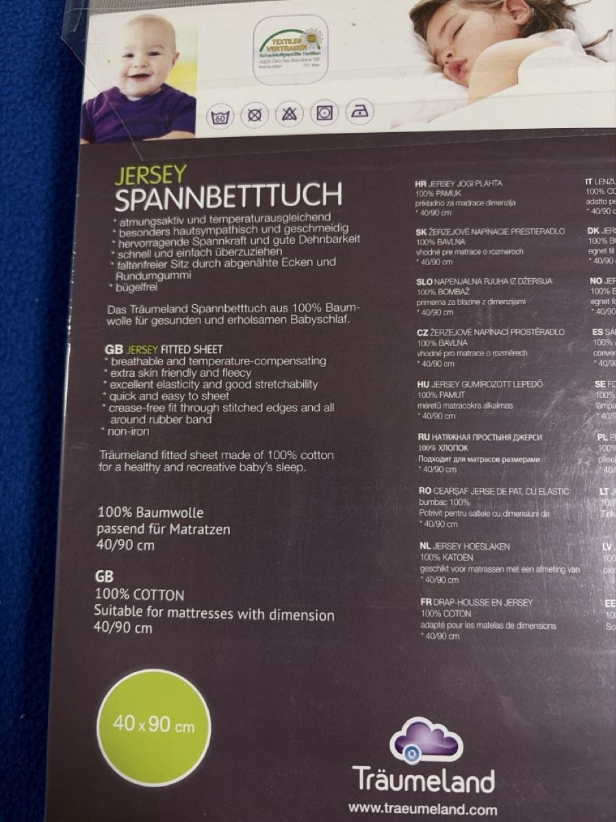 Biancheria da letto: Jersey Fixleintuch Anthrazit 40x90 – Nuovo e nell'imballaggio originale da Embrach venduto da Yeasy 1