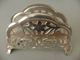 Vintage Serviettenhalter Florale 835S Silber