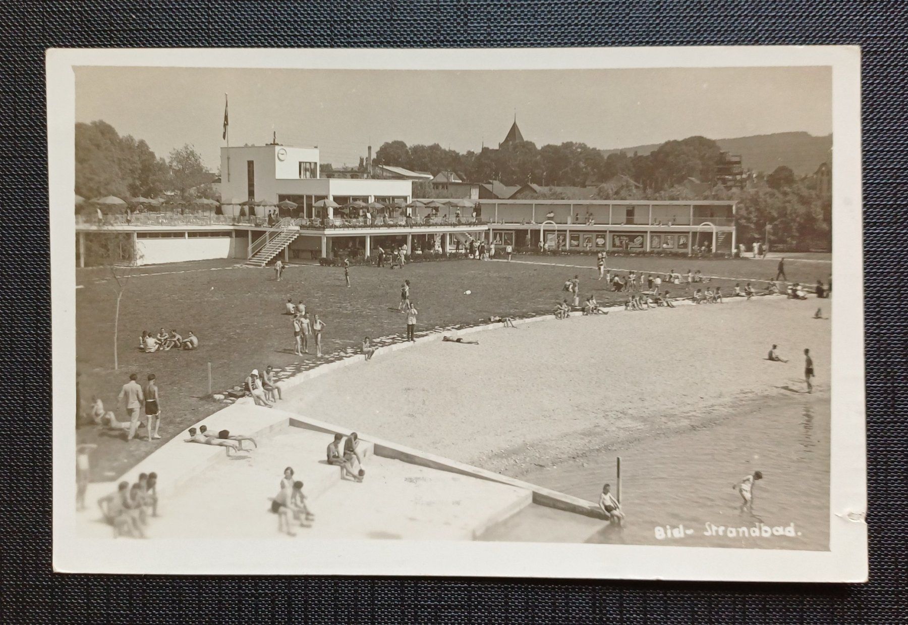 Cartoline postali: AK Strandbad BIEL 1932 – Usato da Brittnau venduto da simionius