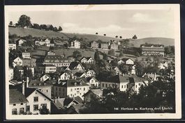 Herisau, Teilansicht mit Kurhaus drei Li