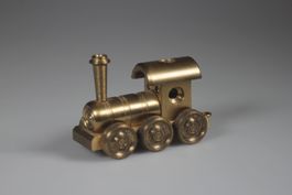 Miniatur Lokomotive aus Messing Wieland
