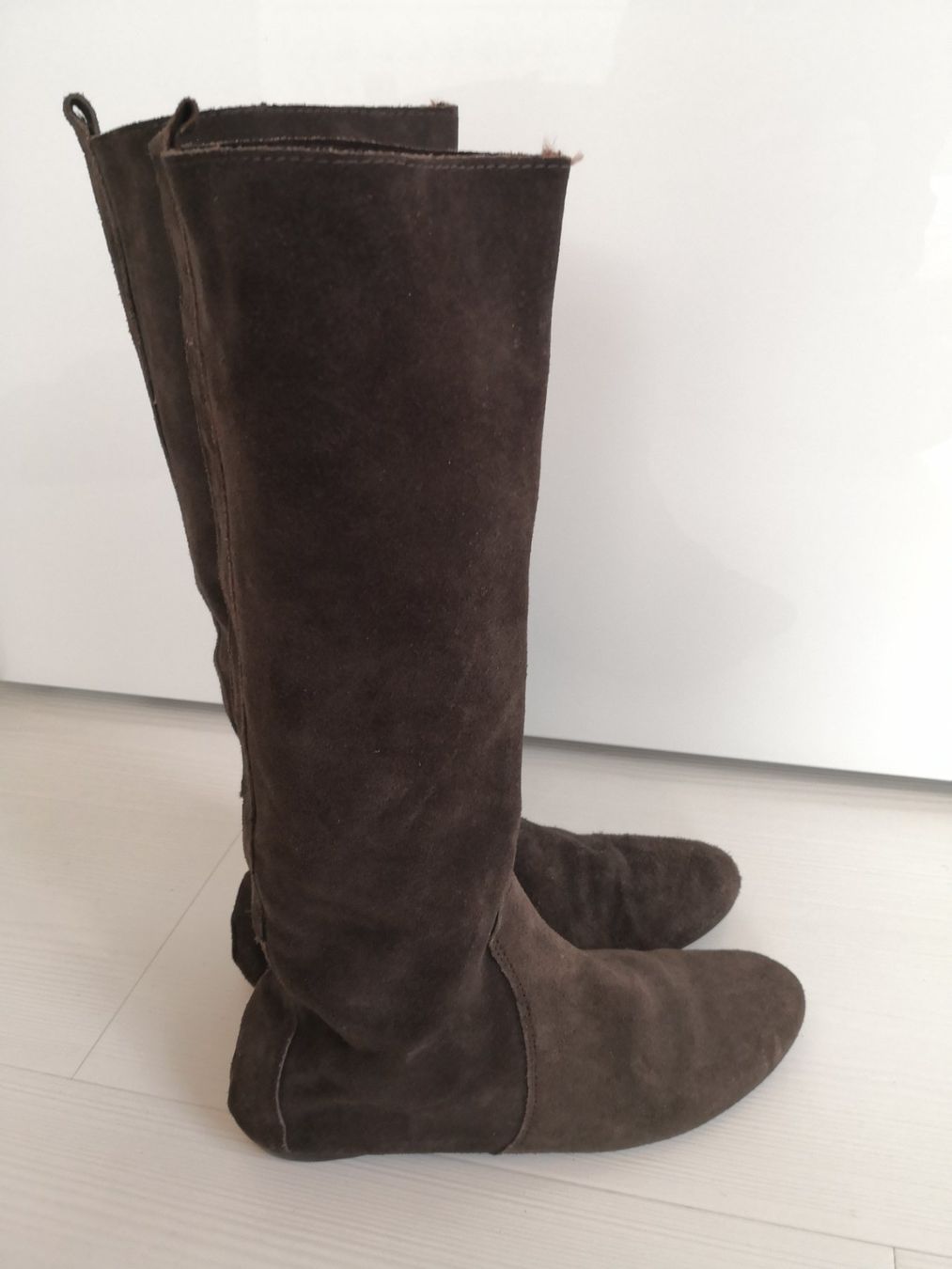 Mango Scarpe da donna: 🤩MANGO WILDLEDER-STIEFEL, BRAUN – Usato da Olten venduto da Naja-Twins-Twins 6