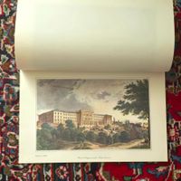 Vintage Kalender/Historische Stadtansichten/Kolorierte Stich