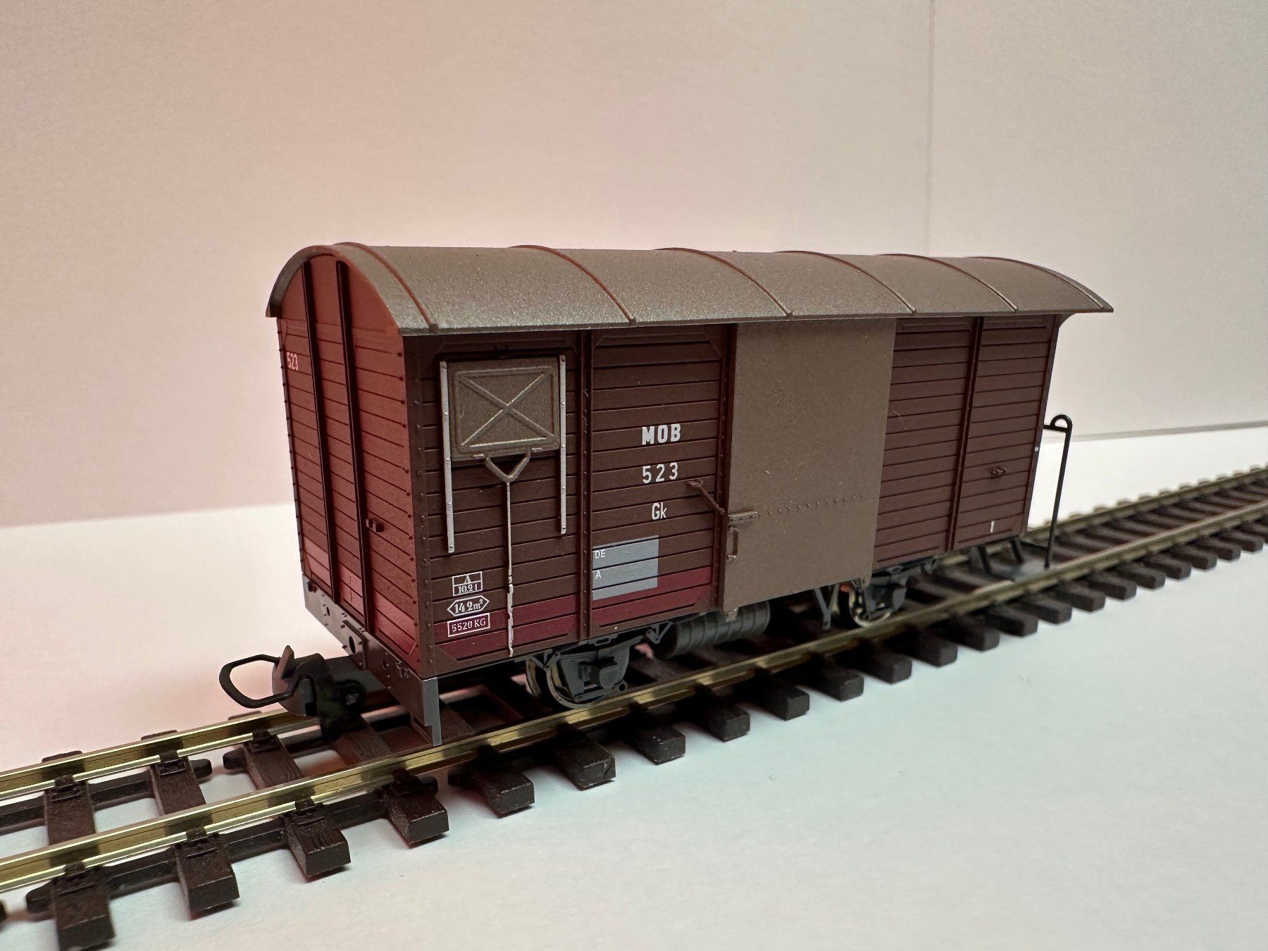 Bemo Modelleisenbahnen: Bemo - MOB Gk 523 - Gedeckter Güterwagen – Neu und originalverpackt aus Domat/Ems von mmx4001 1