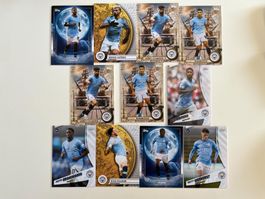Manchester City Topps Blue Moon 2024/25 - 11 Cards Lot
